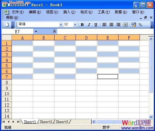 如何在Excel2003中快速设置表格背景和边框的颜色