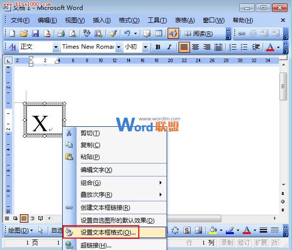 多重冪指數(shù)用文本框也能在Word2003中輸入