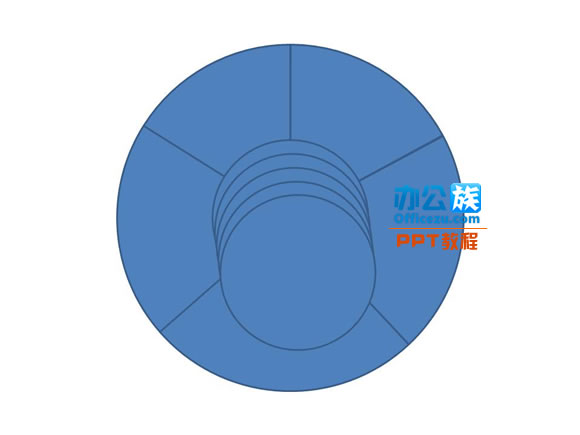 利用PowerPoint2010一分鐘搞定三維環(huán)狀餅圖