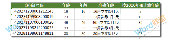 Excel身份证号码计算年龄公式：Excel函数不求人