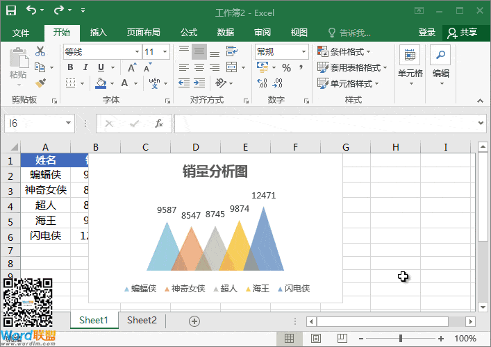 分分鐘美化你的Excel圖表 小山丘圖表更加美觀