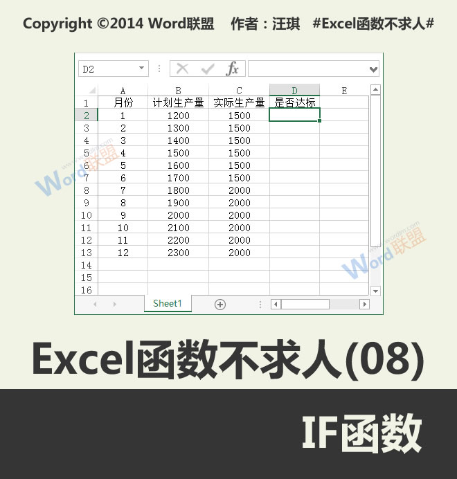 IF函数:不求人Excel函数(08)