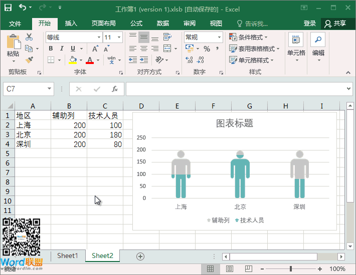 Excel制作精美人形圖表 | 3步即可輕松搞定