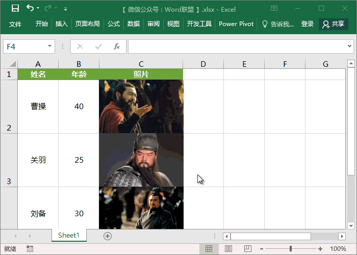 Excel图片嵌入单元格，拖动表格图片会自适应单元格大小