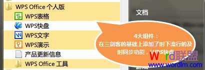 WPS2012特色之快盤組件