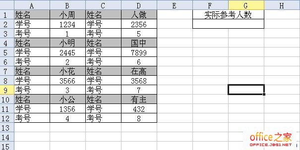 用SUMPRODUCT在WPS表格2013中进行数据统计