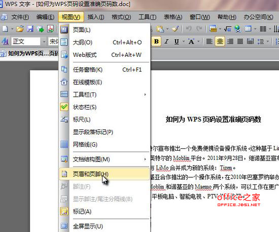為WPS頁碼設置準確頁碼數