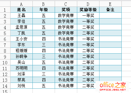 图二：选择某种隔行填充的样式