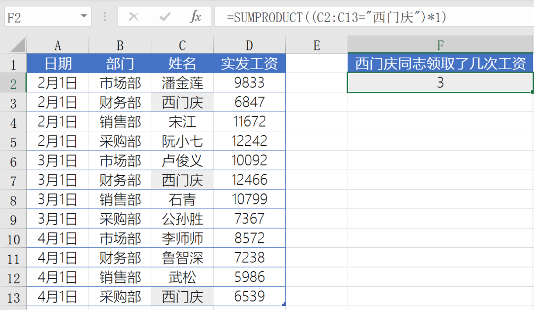 图片[3]-SUMPRODUCT函数能干什么？-职比牛办公资源网