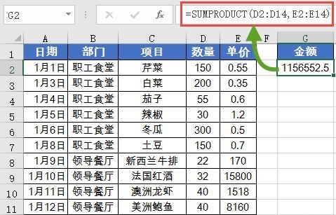 最常用的求和函數(shù)SUM(圖4)