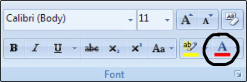 如何在Word 2007中为文本添加颜色？