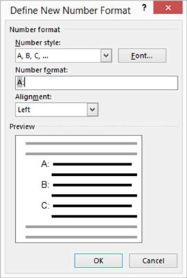Word 2013中的项目符号和编号列表！