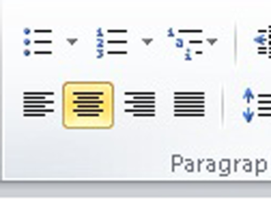 如何在Word 2010中对齐和对齐文本？