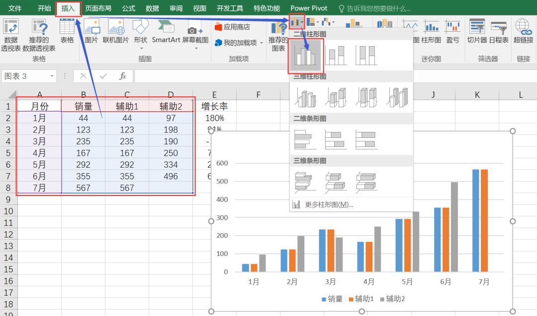 wps柱形图图片