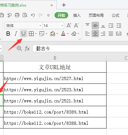 WPS表格文字下面如何增加单/双下划线?第1张